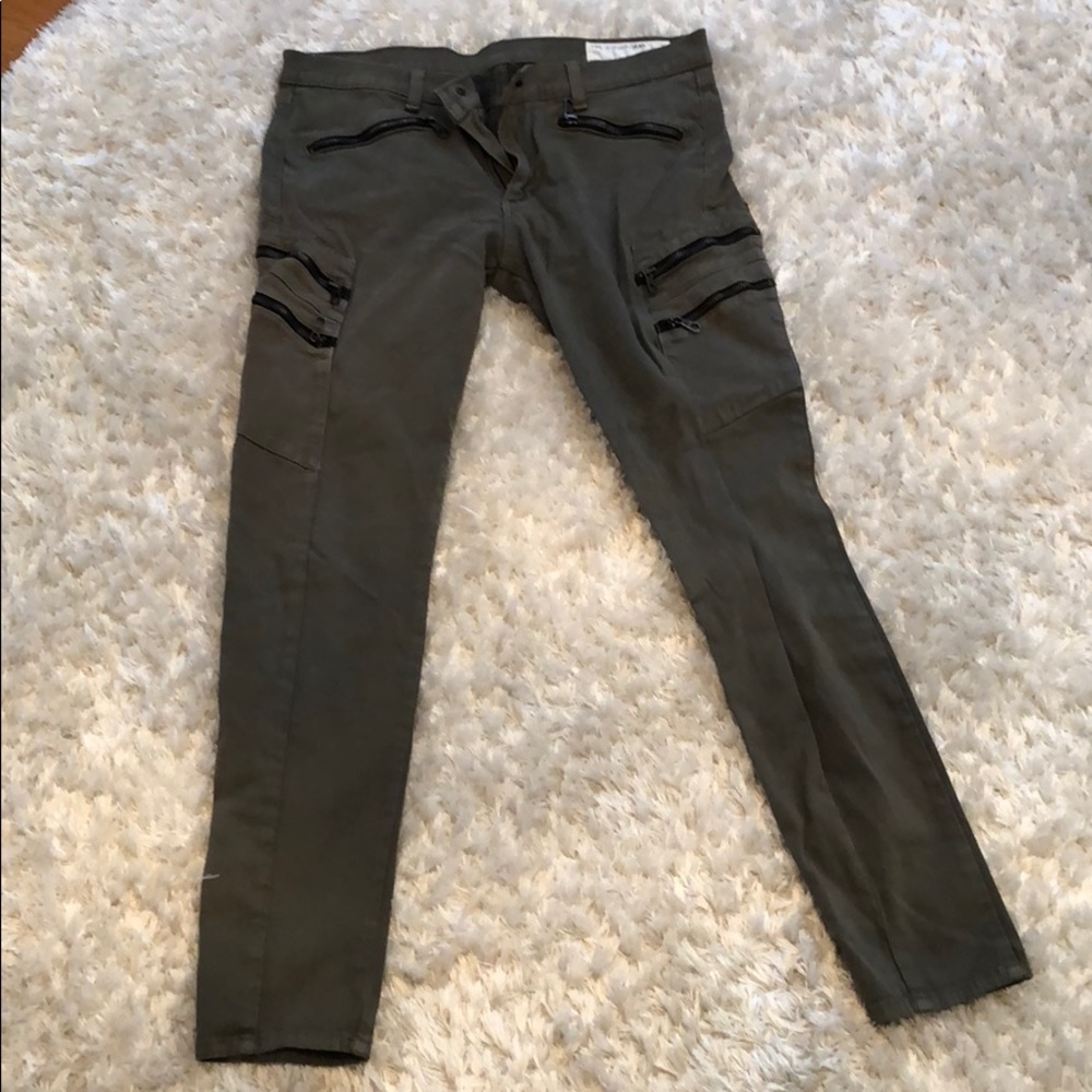 Size 31 rag and bone green jeggings